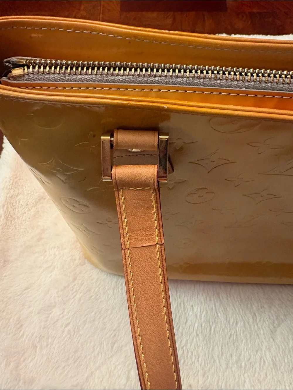 Louis Vuitton Yellow Vernis Bag